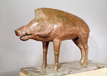 Ein Wildschwein, aus Neuvy-en-Sullias (Bronze)